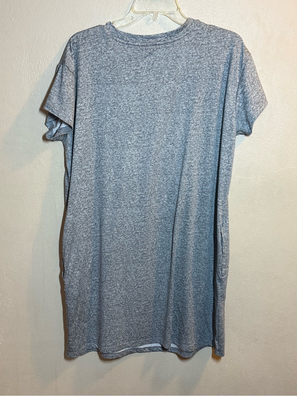 NWOT Joyspun Gray Sleep Shirt with Pockets- Trust in the Universe Sz S-M - Picture 2 of 2